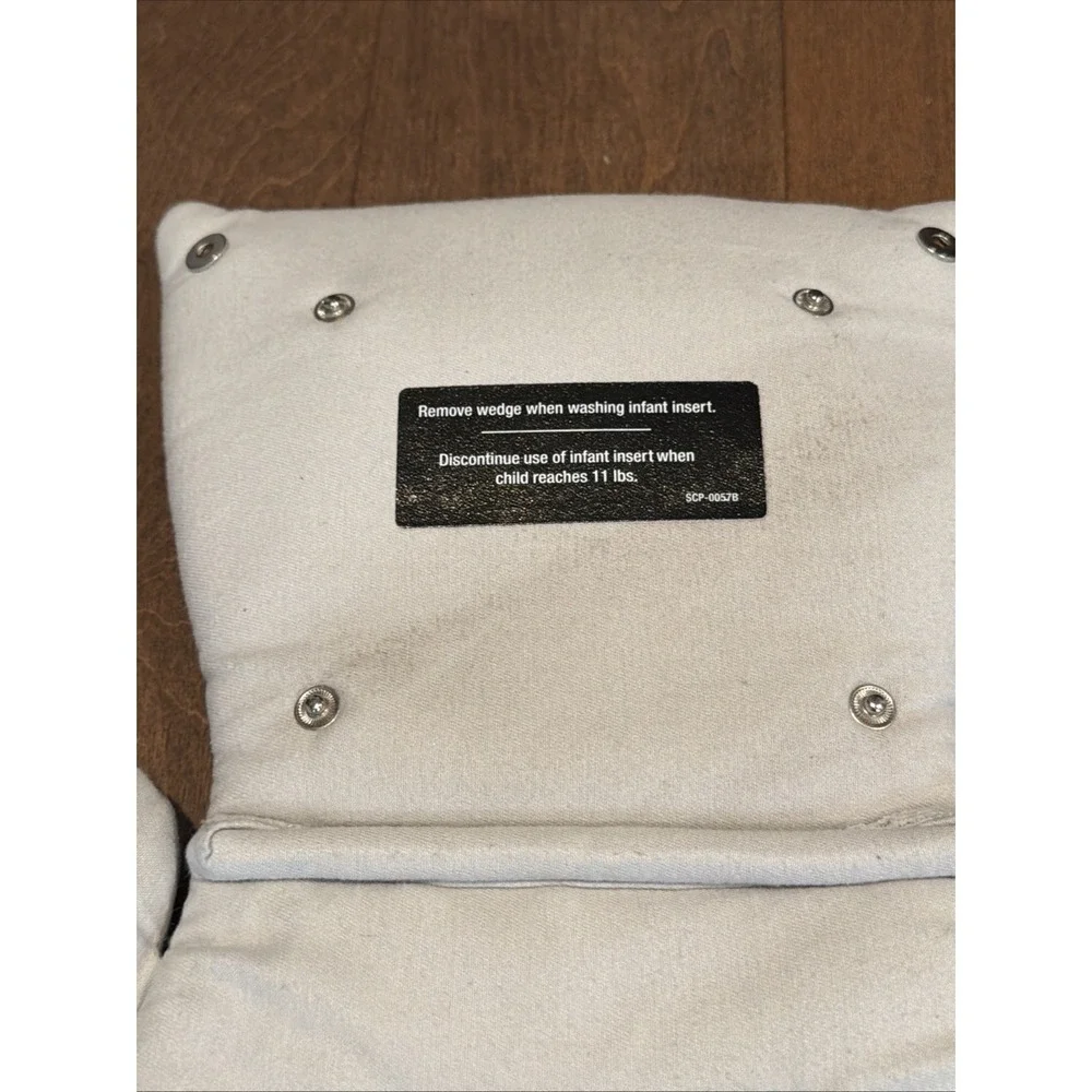 Nuna Exec Infant Body Support Insert Set Gray Car Seat Cushion